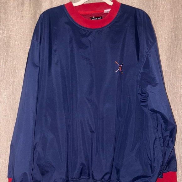 Bugle Boy | Vintage 90's Hip Hop Pullover Windbreaker Jacket | Size L - Picture 1 of 7